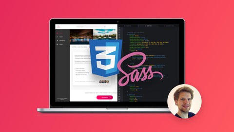 Thumbnail image from Advanced CSS and Sass' Udemy page